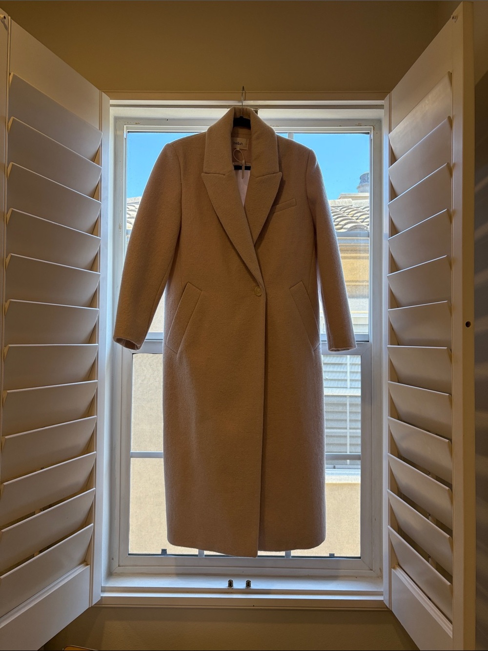 Ba&sh Long Wool Coat